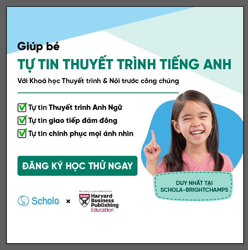 Học Thuyết Trình Hùng Biện Tiếng Anh Online Cho Bé