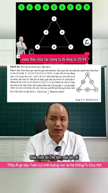 Học Toán Lí cùng thầy Ái và Tư Duy Mở