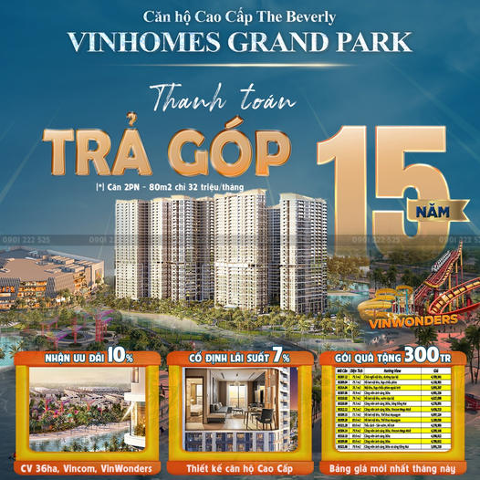 The Beverly - Căn hộ chất Mỹ tại Vinhomes Grand Park
