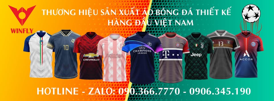 WinFly - Nhà sản xuất áo bóng đá thiết kế theo yêu cầu