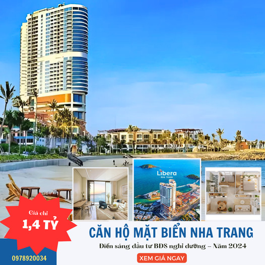 Libera Nha Trang - Căn hộ view biển 0978920034