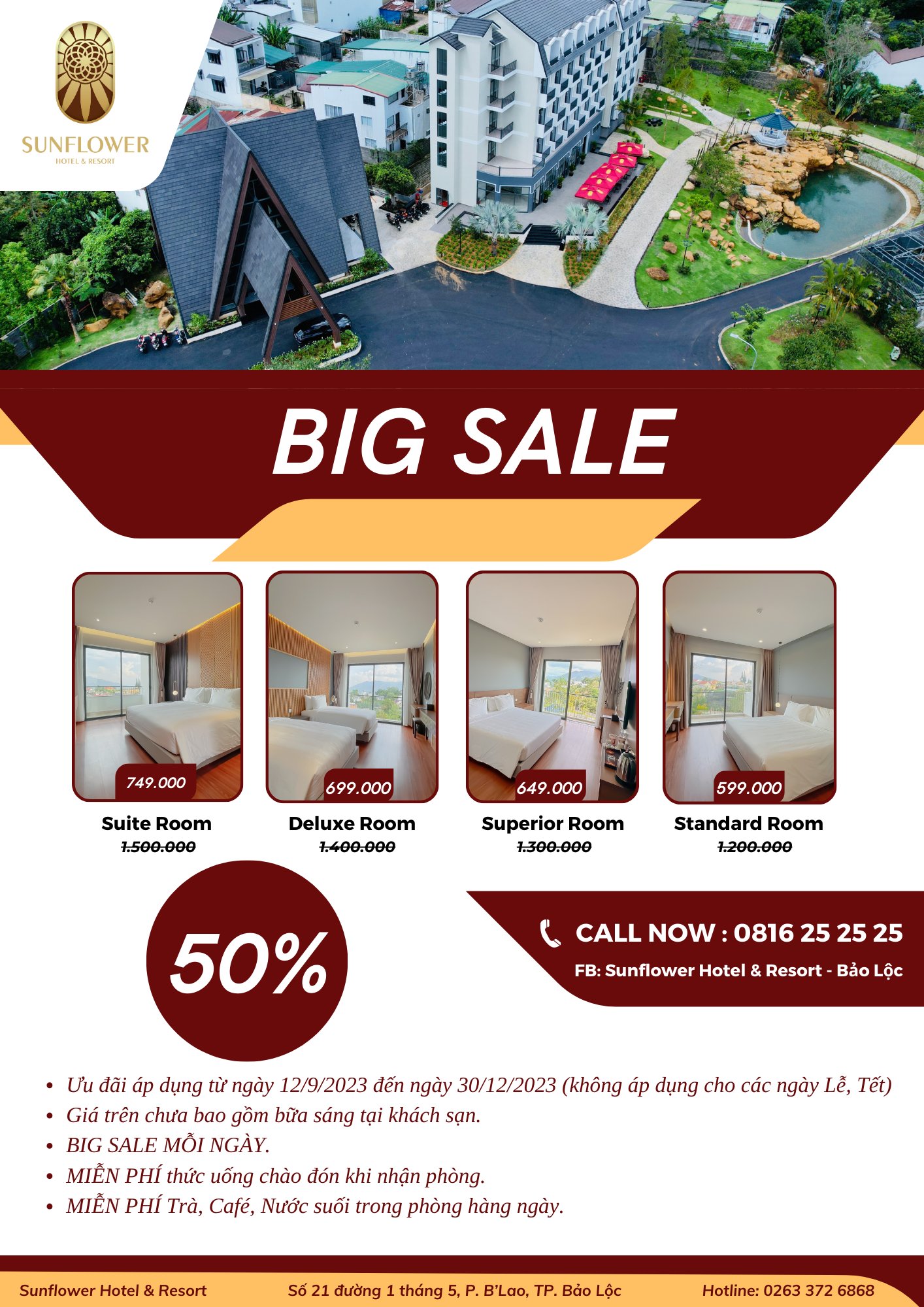 Sunflower Hotel & Resort-Bảo Lộc