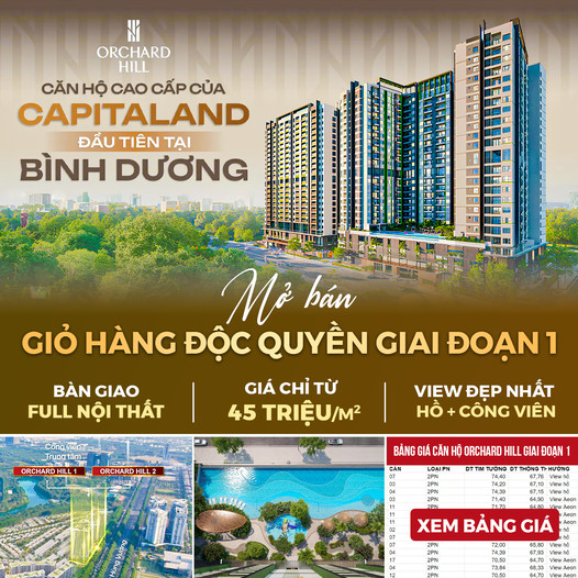 Căn Hộ Cao Cấp Bình Dương - CĐT CapitaLand