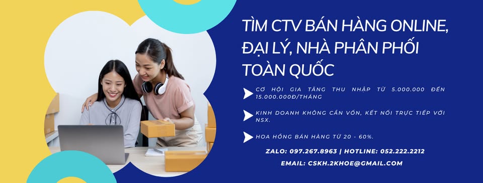 Tìm CTV bán hàng Online, đại lý, nhà phân phối TOÀN QUỐC
