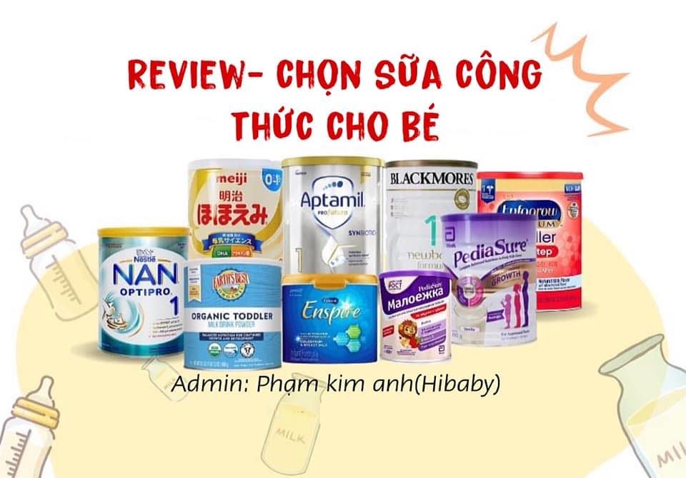 Review Sữa Công Thức Tốt Cho Bé