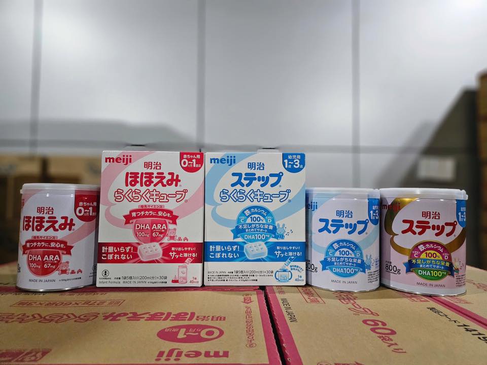 Hội các mẹ cho con dùng sữa meiji nội địa xách tay