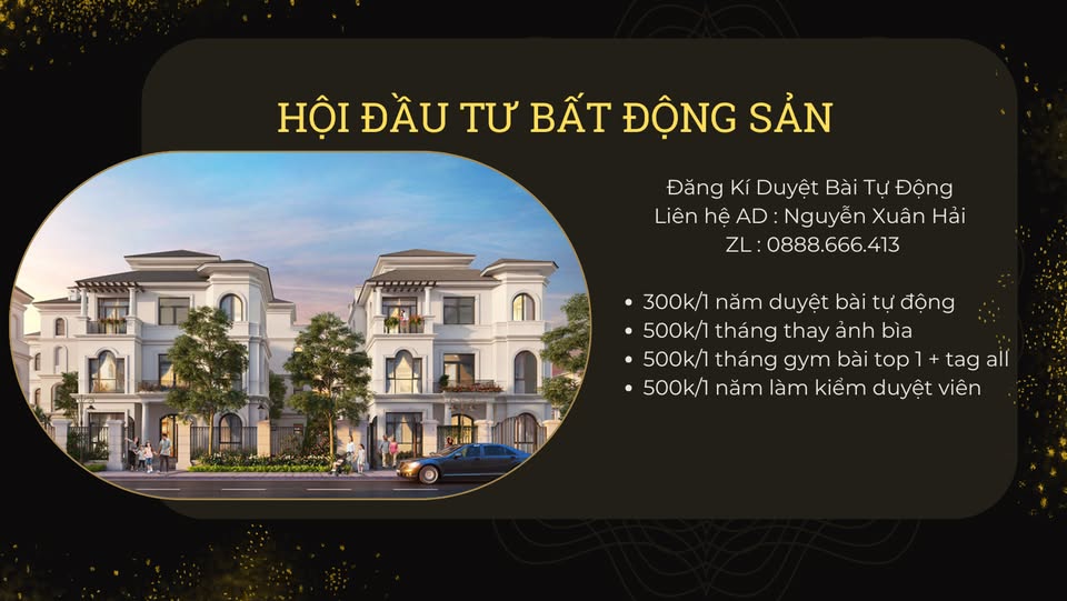 HỘI ĐẦU TƯ BẤT ĐỘNG SẢN