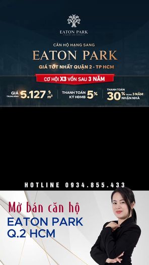 Chung cư Eaton Park - Mặt tiền Mai Chí Thọ, Quận 2 TP.HCM