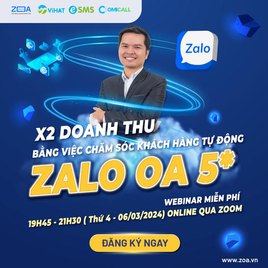 ZOA.vn - Dịch Vụ Triển Khai Zalo OA Chuẩn 5 Sao Cho Doanh Nghiệp