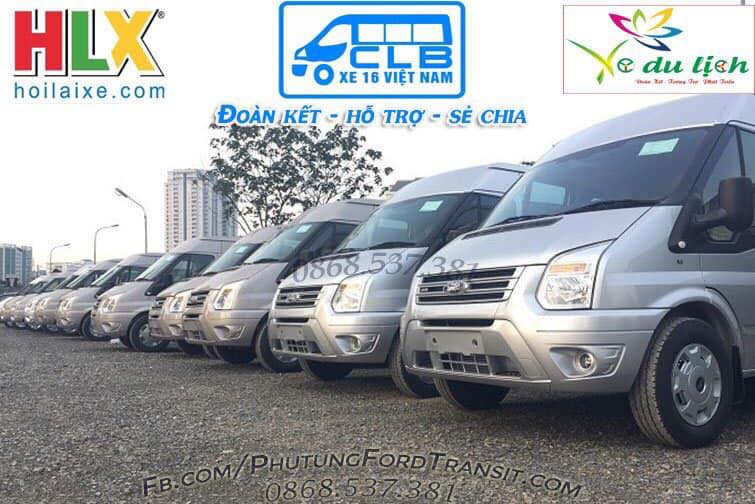 Hội xe 16 chỗ Ford Transit Việt Nam