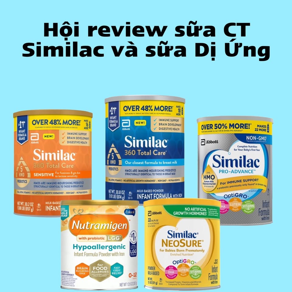 Review Mua Bán Sữa Similac, Enfamil Và Sữa Dị Ứng Đạm Bò Cho Bé