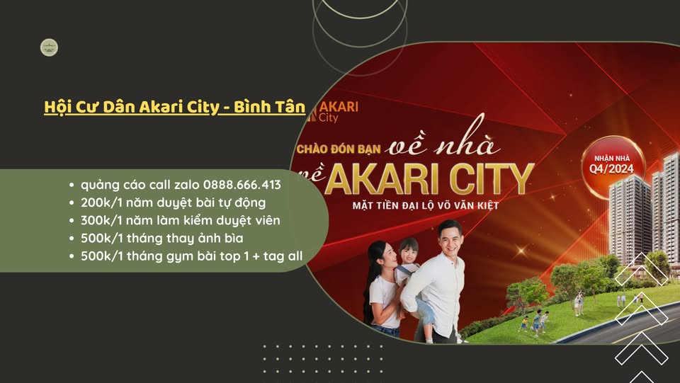 Hội Cư Dân Akari City - Bình Tân