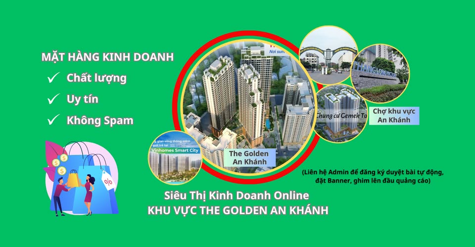 Siêu thị cư dân 32T The Golden An Khánh
