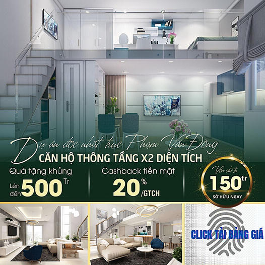 Căn Hộ thương mại dịch vụ đầu tiên mặt tiền Phạm Văn Đồng