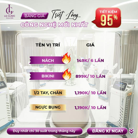 Triệt Lông Vĩnh Viễn Chỉ 320K