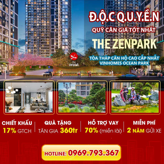 Quỹ Căn Đẹp Vinhomes Ocean Park