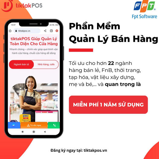 tiktakPOS- Giải pháp quản lý bán hàng chuyên nghiệp