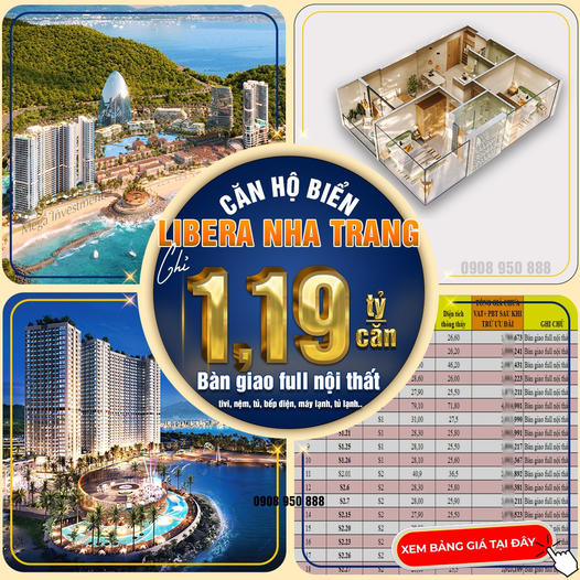 Căn hộ biển Libera Nha Trang ngay dinh thự Gran Melia - đã nhắc đến bạn