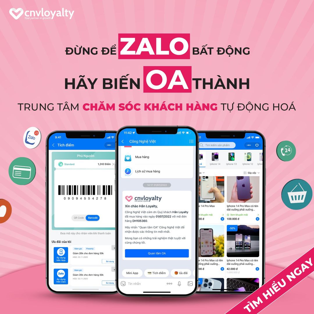 CNV Loyalty - Bộ Giải Pháp Tăng Trưởng Doanh Nghiệp Trên Zalo