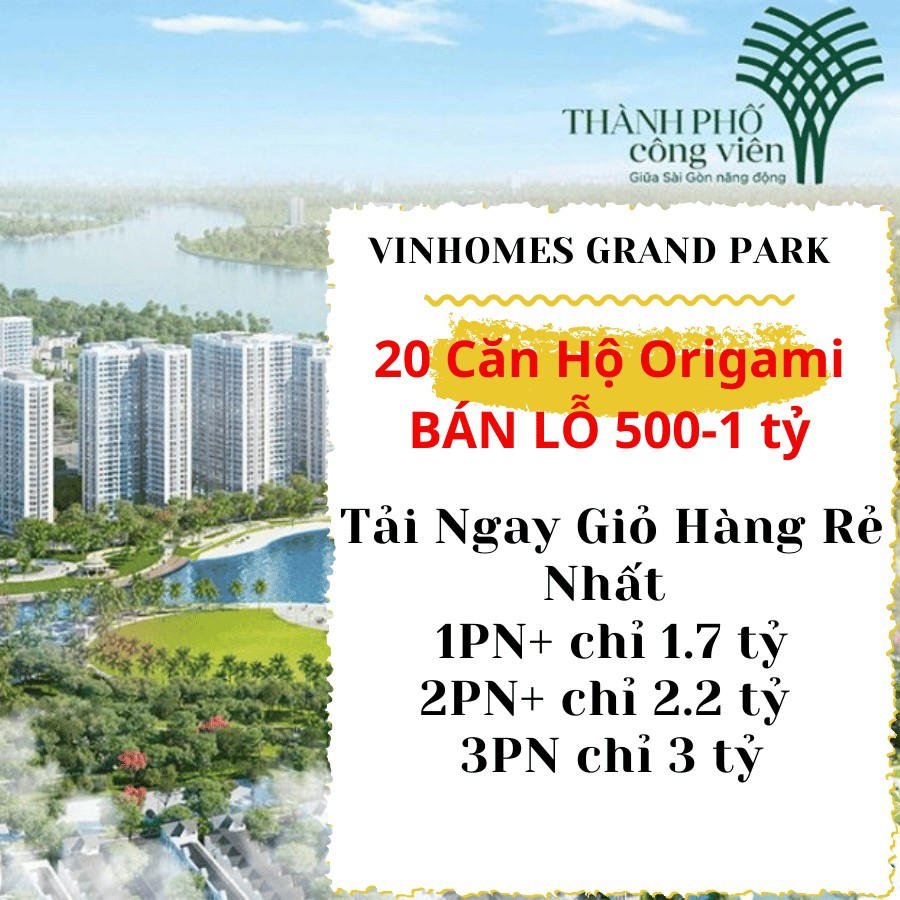 Vinhomes Quận 9 - Giỏ Hàng Bán Căn Hộ Ưu Đãi Độc Quyền Mới Nhất