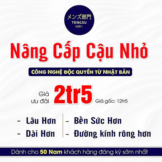 Tăng Kích Thước Cậu Nhỏ - Công Nghệ Ten-su Japan