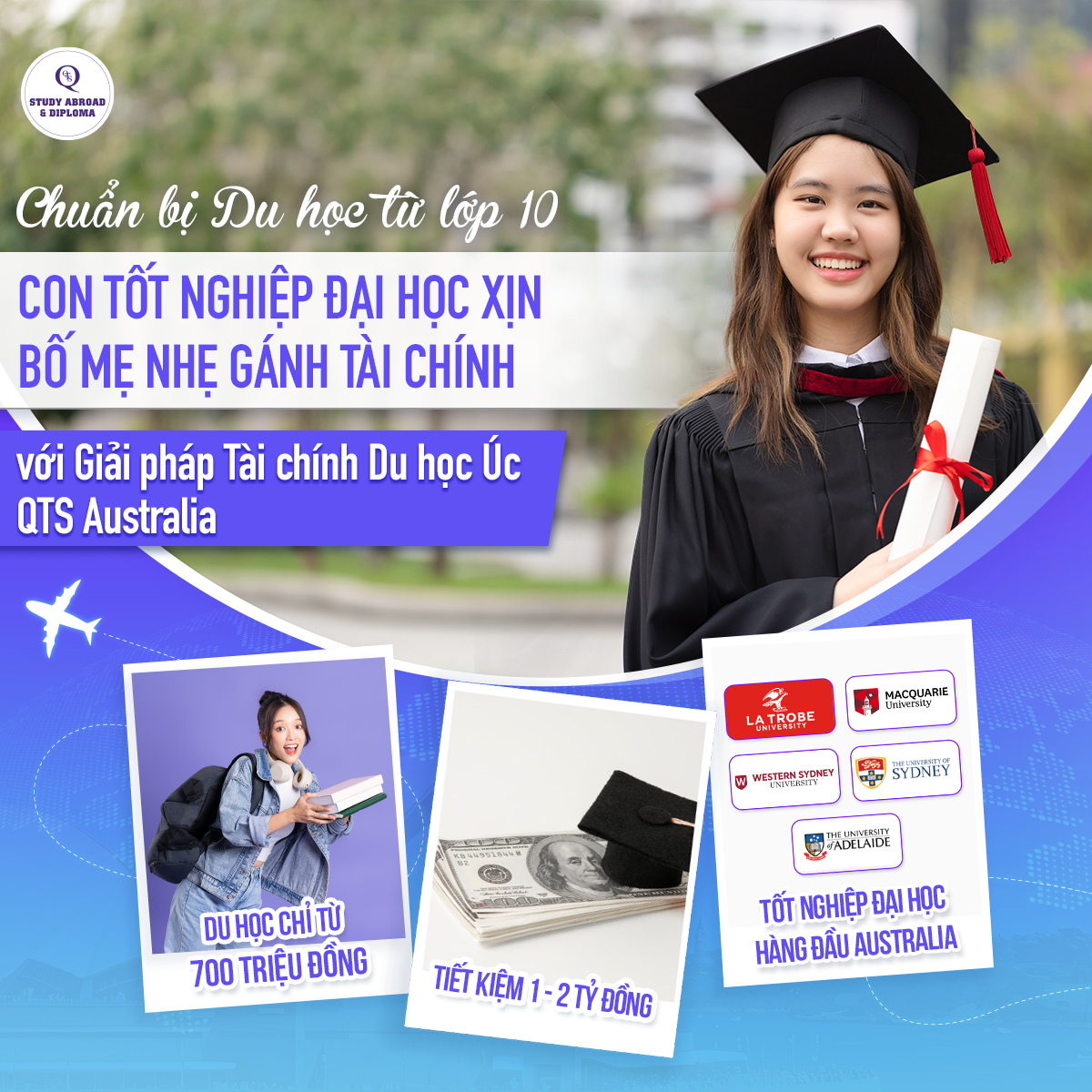 QTS Study Abroad & Diploma - Tổ Chức Giáo Dục Úc