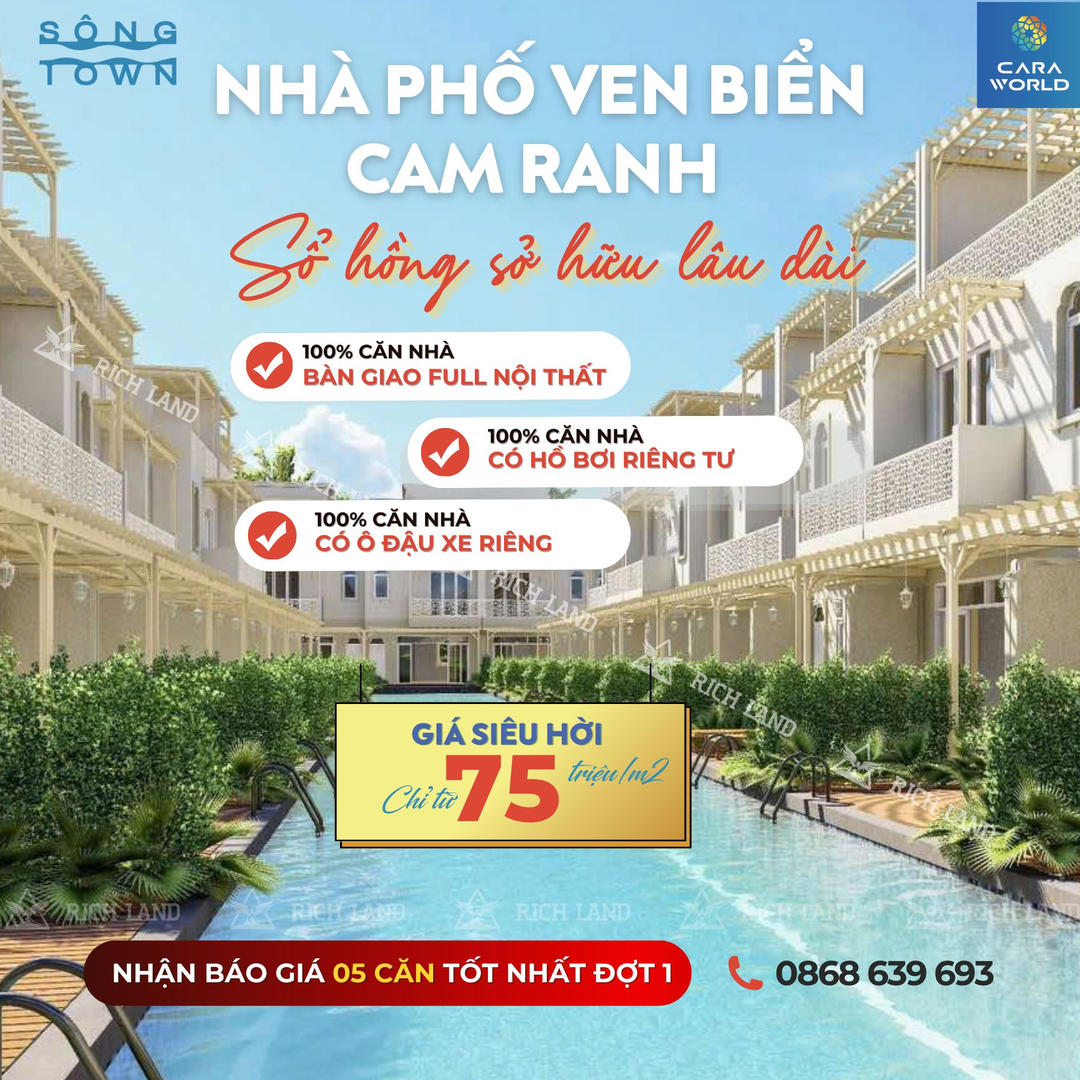 Tất Tần Tật về Dự án Caraworld Cam Ranh cùng Rich Land