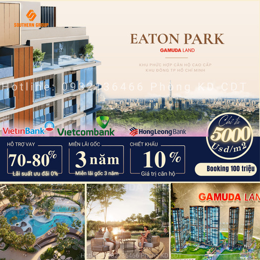 Căn Hộ Eaton Park Quận 2 - Tinh Hoa Sống Đô Thị Cao Cấp- By Gamuda Land