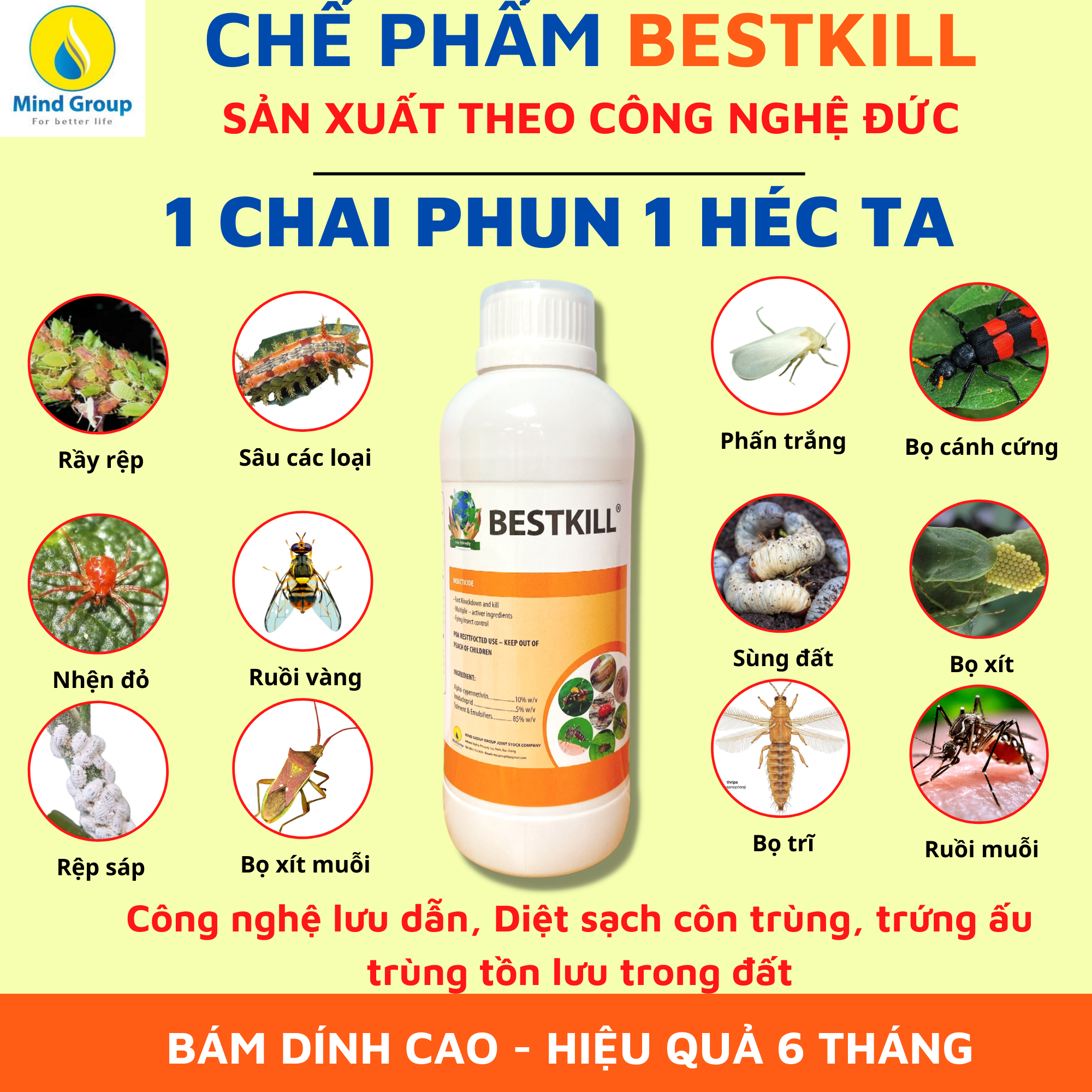 Chế phẩm sinh học - Tiêu diệt côn trùng