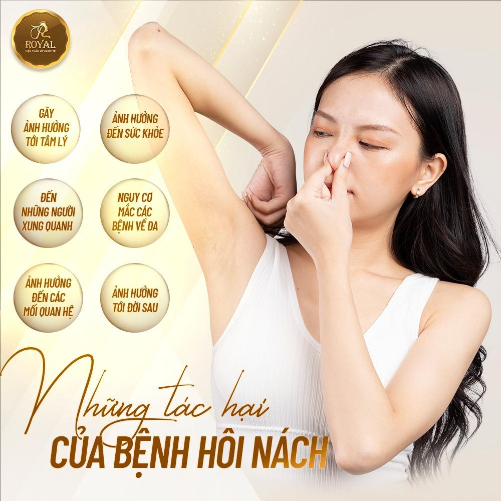 Chuyên trị hôi nách - Viện da liễu Royal Sài Gòn