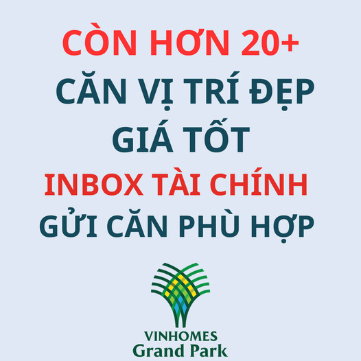 Vinhomes Grand Park Quận 9 - Trang Thông Tin Chính Thức