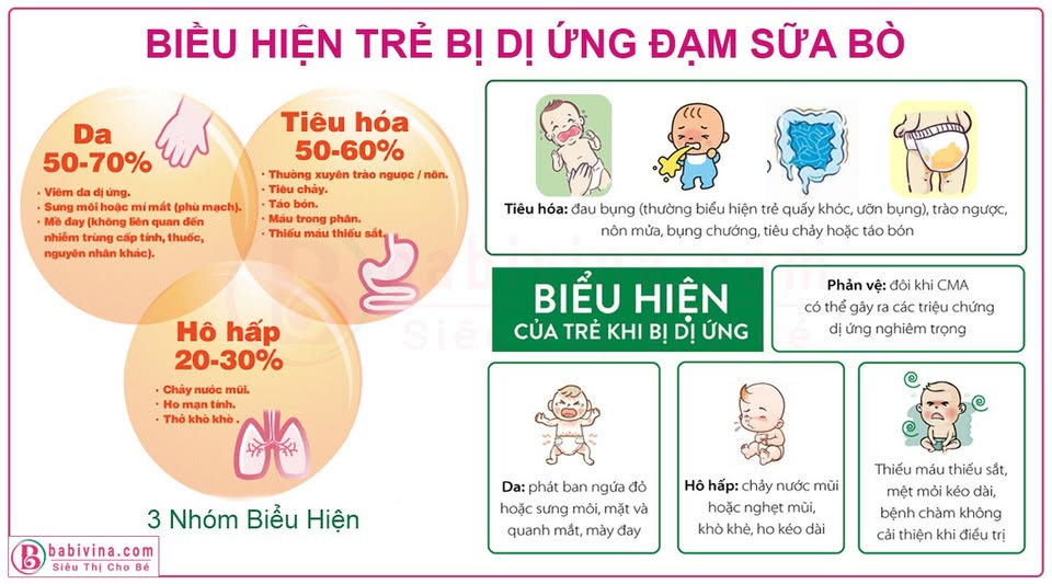 KINH NGHIỆM CHĂM SÓC BÉ BẤT DUNG NẠP LACTOSE VÀ DỊ ỨNG ĐẠM BÒ NHANH KHỎI