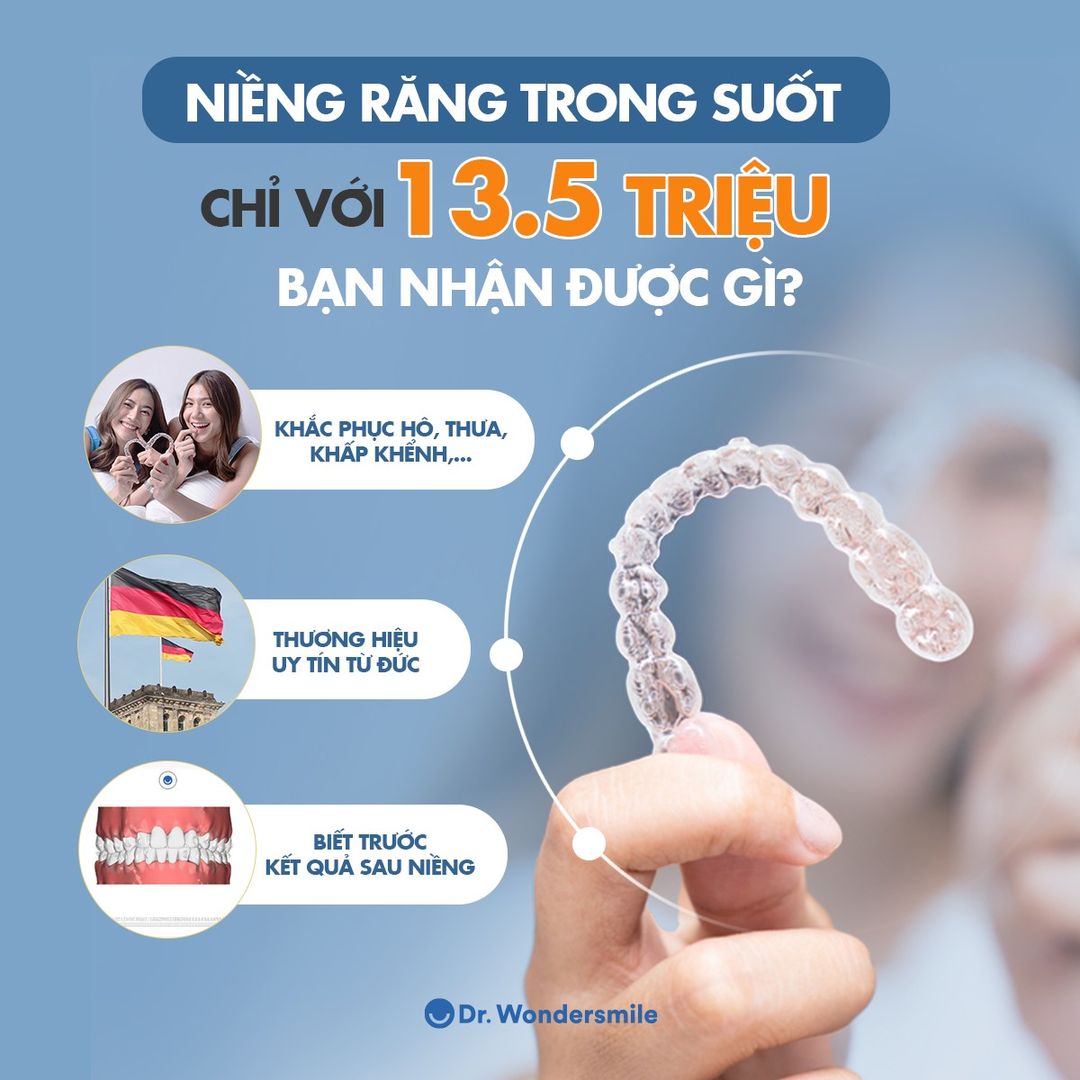 Dr. Wondersmile - Khay niềng trong suốt ban đêm