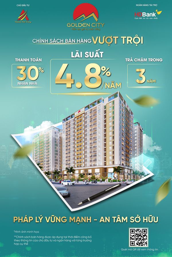 Golden City - Căn hộ NOXH Tp. Tây Ninh 