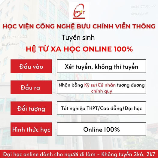 Chương trình đào tạo từ xa trình độ đại học - PTIT