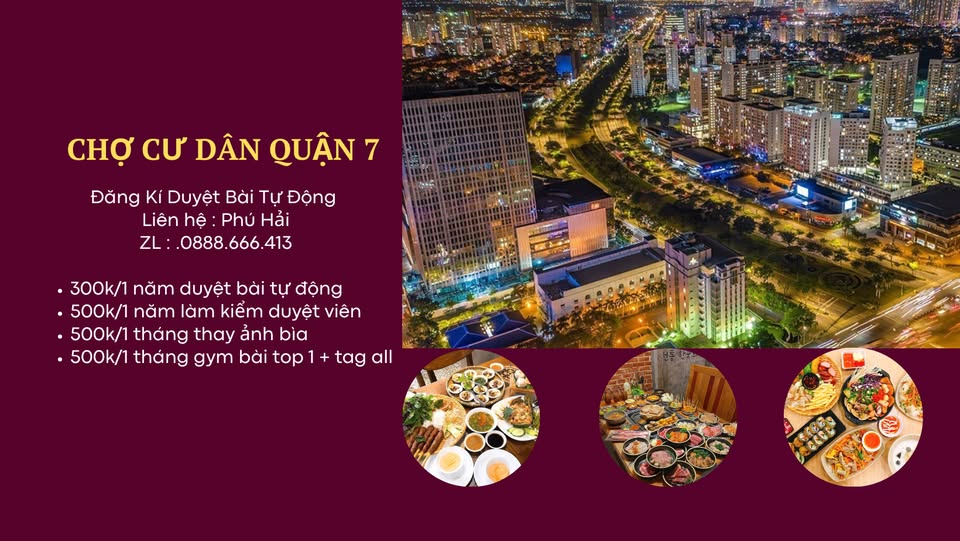 CHỢ CƯ DÂN QUẬN 7 TP. HCM