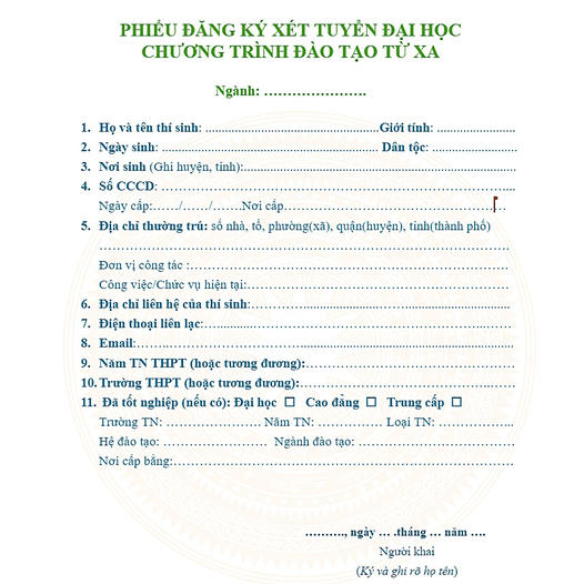 Trường Đại học Chu Văn An - Chương trình cử nhân trực tuyến