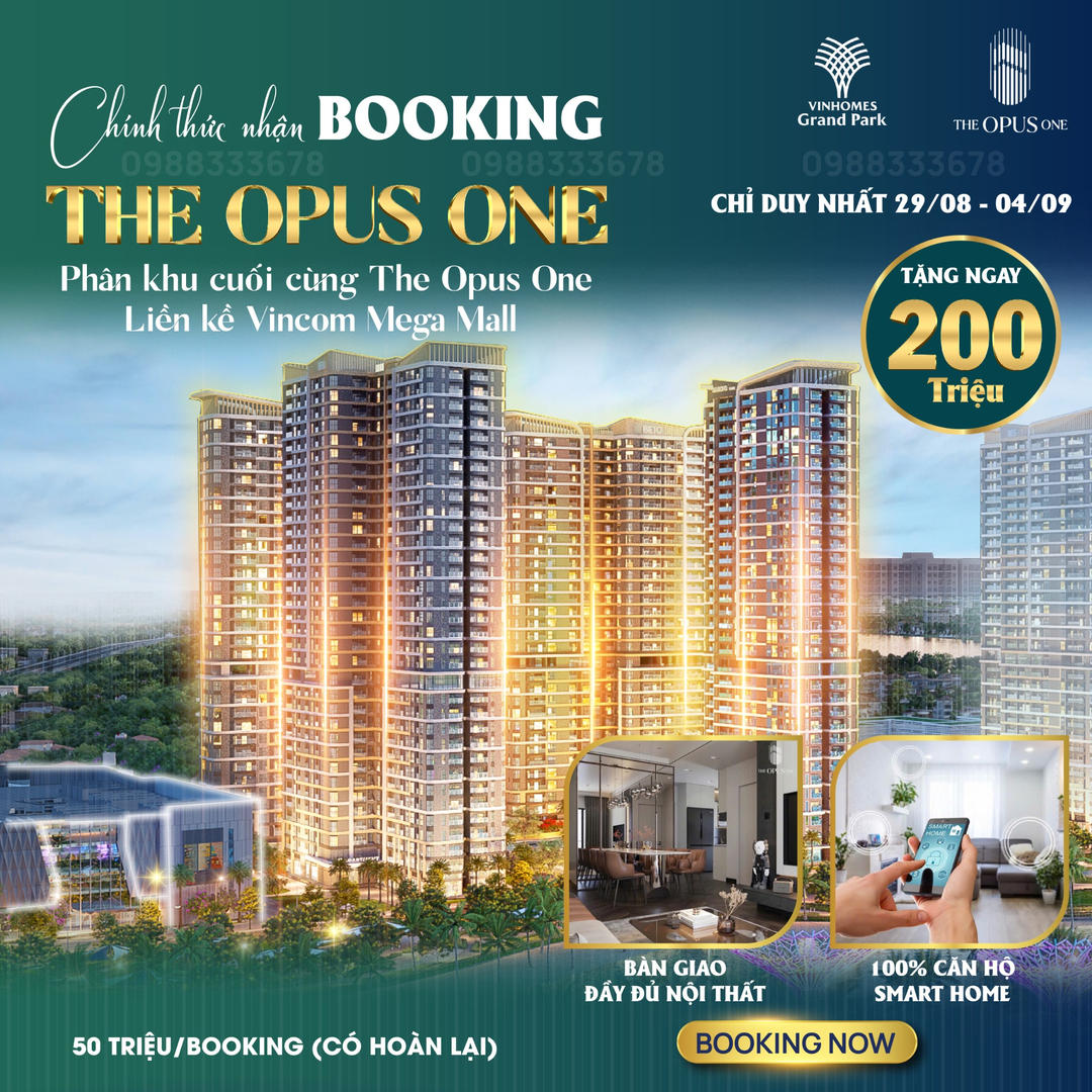 The Opus One - Đại Đô Thị Vinhome Grand Park