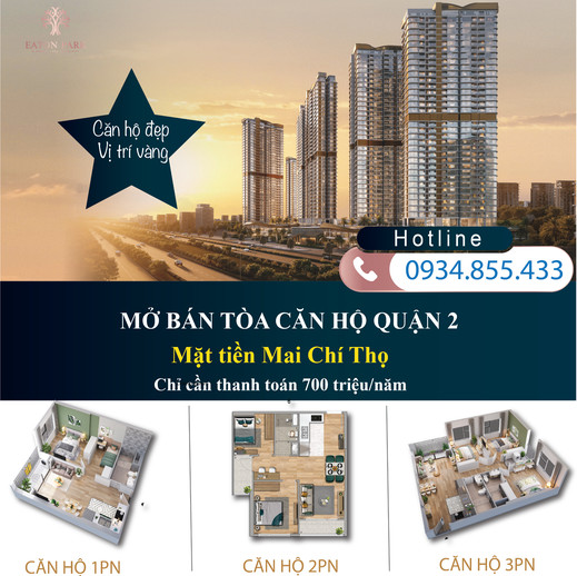 Chung cư Eaton Park - Mặt tiền Mai Chí Thọ, Quận 2 TP.HCM