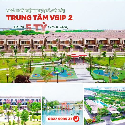 Nhà phố Biệt thự VSIP Bình Dương