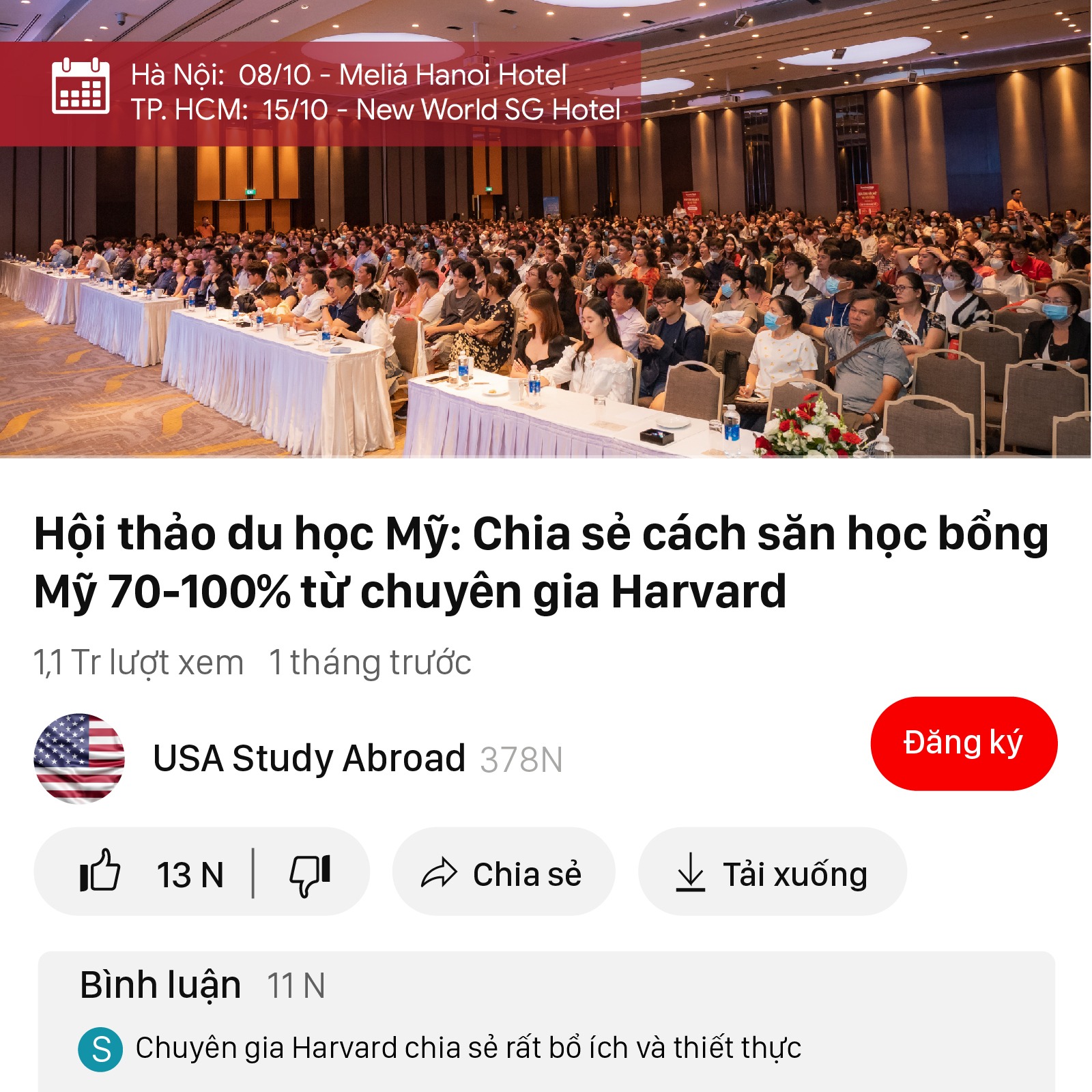 Hội Giúp Con Săn Học Bổng Top 50 Mỹ