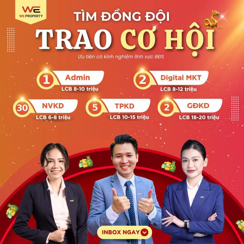 We Property Tuyển Dụng Sale BĐS
