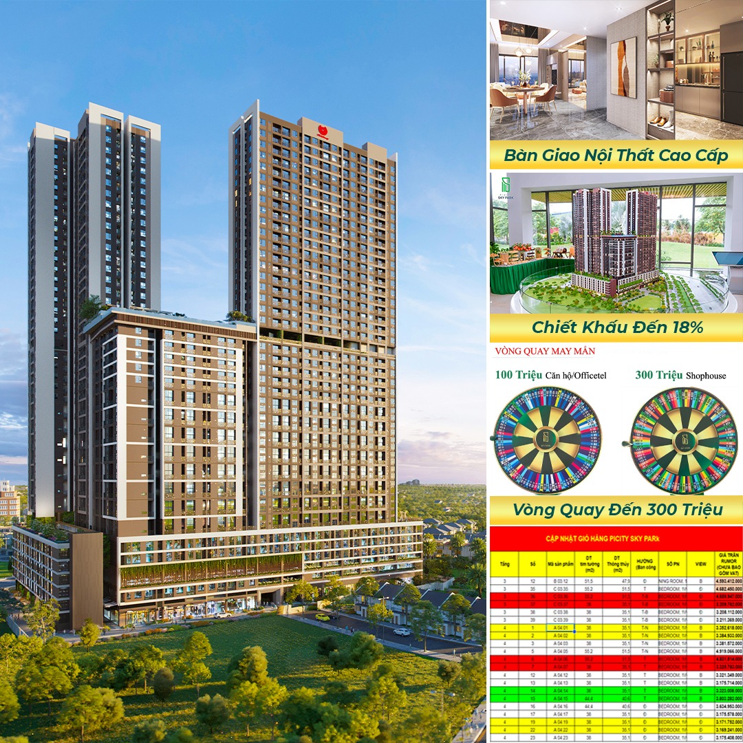 Picity Sky Park - Nhận báo giá căn hộ liền kề Phạm Văn Đồng