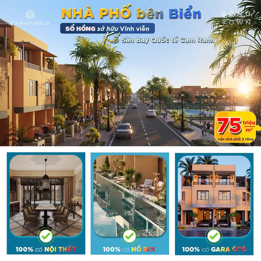 Nhà Phố biển Cam Ranh - Sổ Hồng trao tay