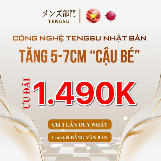 Tăng Size Cậu Bé Công Nghệ Tengsu Japan 