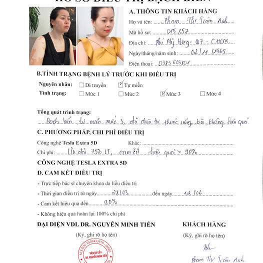 Dr Nguyễn Minh Tiến - Điều Trị Bạch Biến Công Nghê Cao Chuẩn Y Khoa