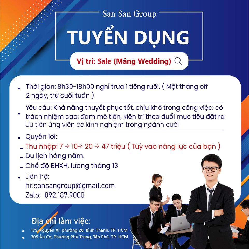 Tuyển Dụng SanSan GROUP
