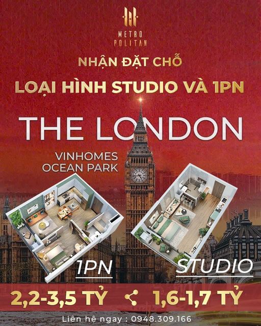 Căn hộ cao cấp Vinhomes Ocean Park - 0865.336.203