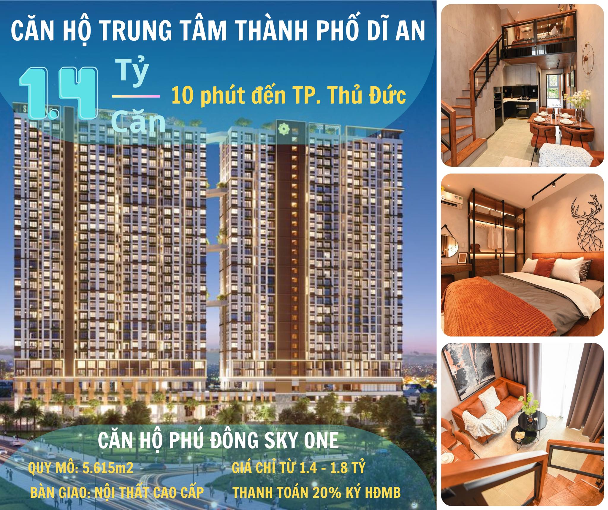 Căn hộ Phú Đông Sky One - Dĩ An