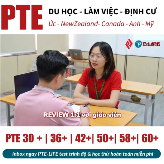 PTE Life - Luyện thi chứng chỉ PTE Du Học Định Cư
